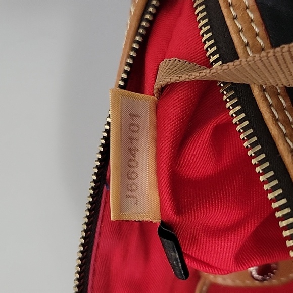 Dooney & Bourke, soft leather satchel, in Navy - Picture 12 of 16